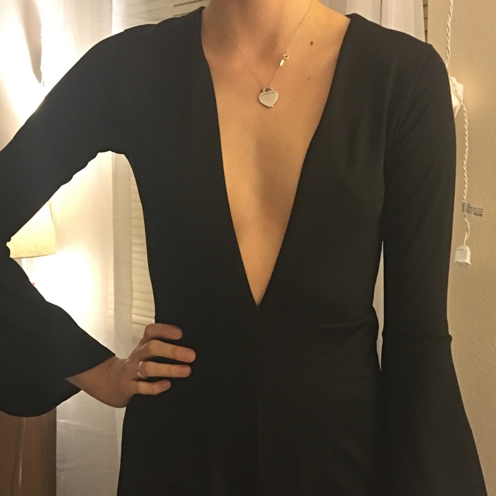Black boho romper